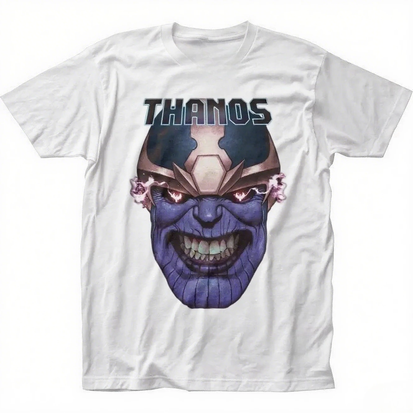 

Thanos Power Portrait Cotton Tee – Highlights The Glowing - Eyed Thanos, Ideal for Villain - Loving Collectors Arrival Tee S-4XL