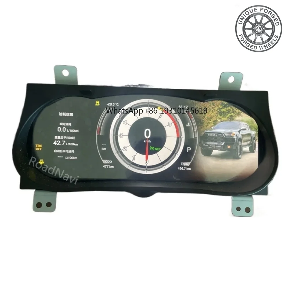 

26style BC RoadNavi LCD Digital Cluster for Toyota Hilux Revo 2015-2021 Dashboard Panel Speedometer