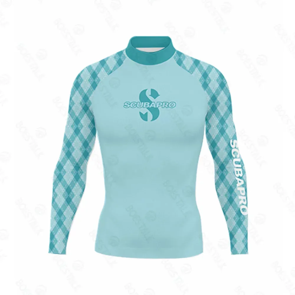 SCUBAPRO Men's UPF 50+ Swim T-Shirt: Long Sleeve Rash Guard for Snorkeling - UV Protection Scuba Dive Top