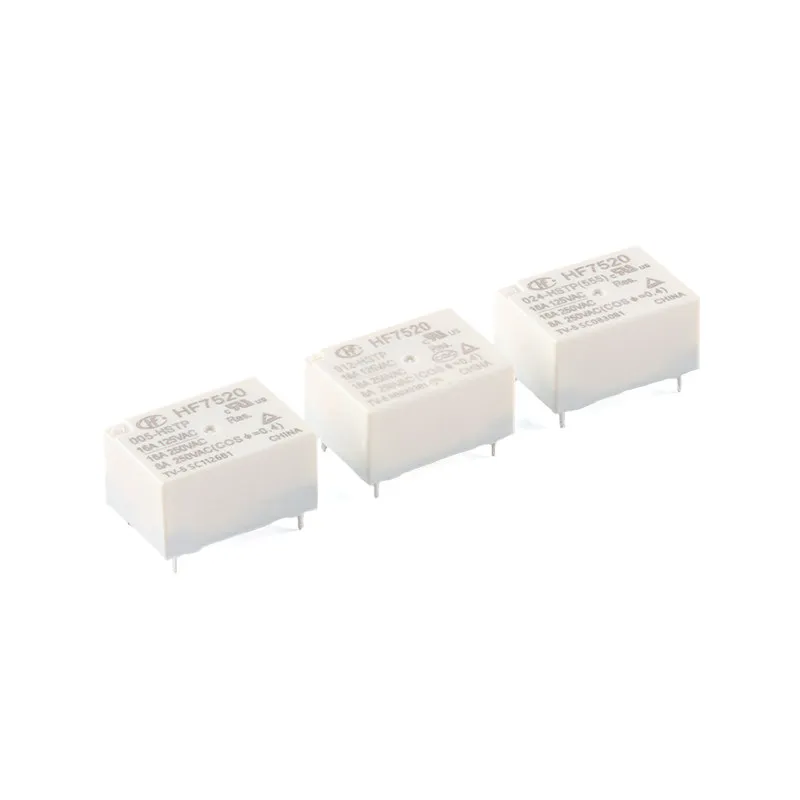 Hongfa relay HF7520/005/012/024-HSTP 5/12/24 VDC 4 pin set normally open small