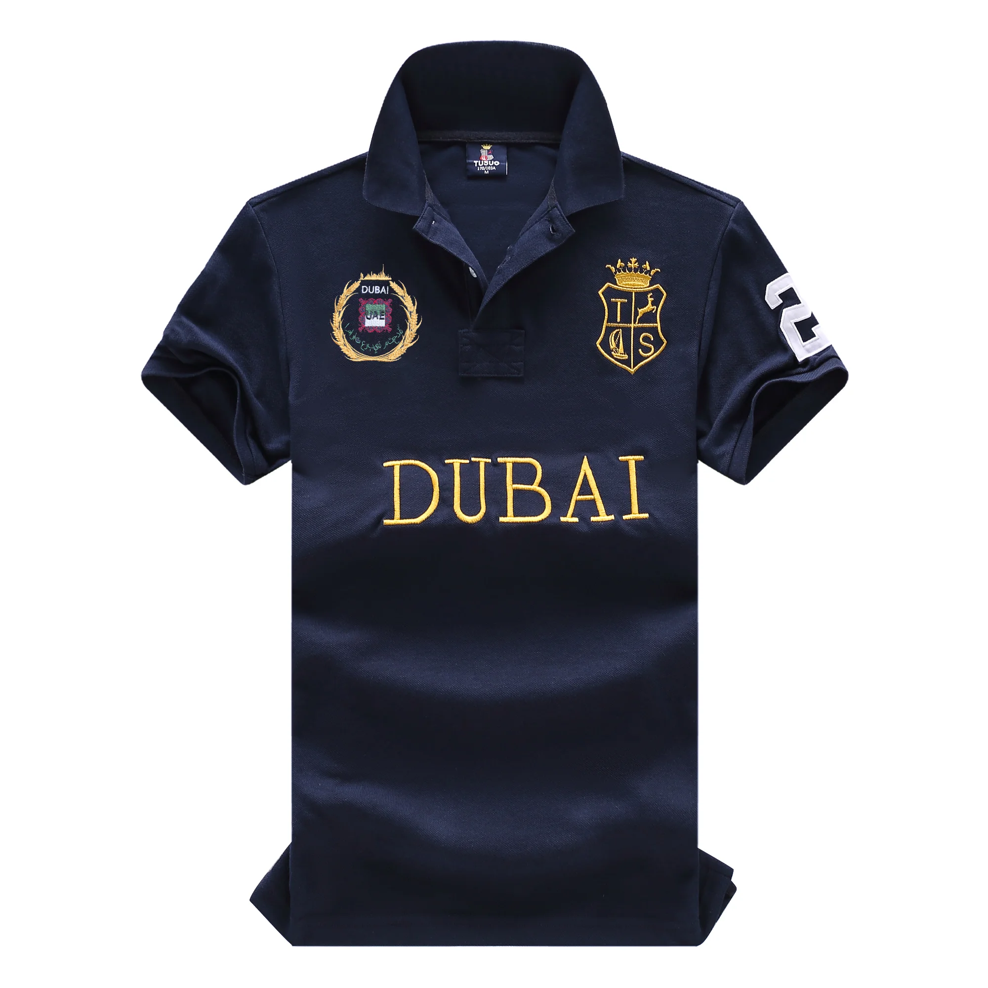 TS 2026 Dubai Polo Shirt for Men 100% Cotton Breathable Oversize 6XL Golf Summer Clothing High Quality Shorts Collar T-Shirt
