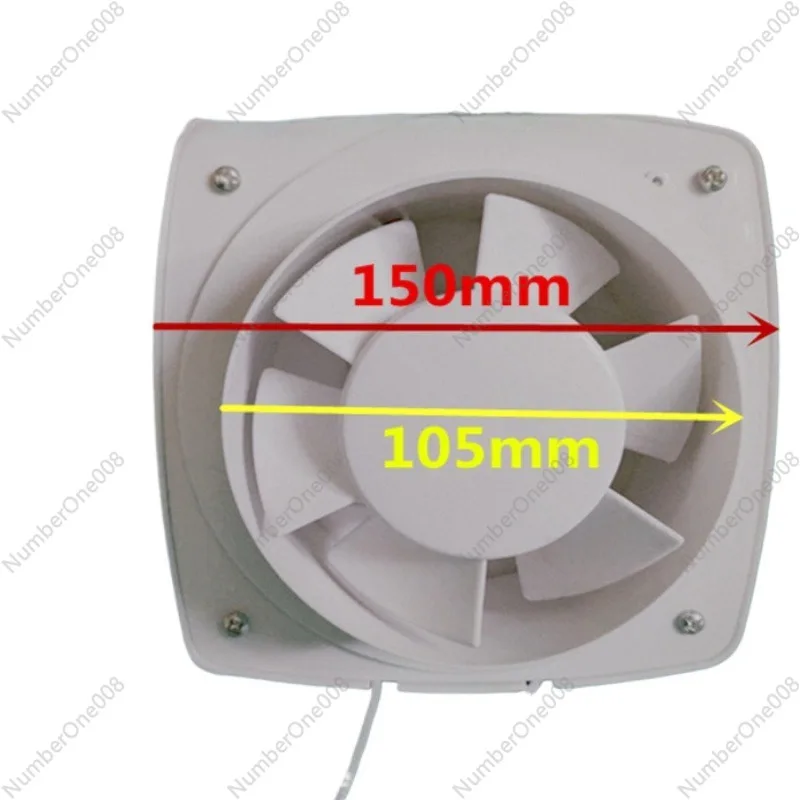 

4 inch 220V 15W Household Silent Extractor Exhaust Fan Hotel Glass Windows Wall Hang Kitchen Bathroom Toilet Ventilation Fan