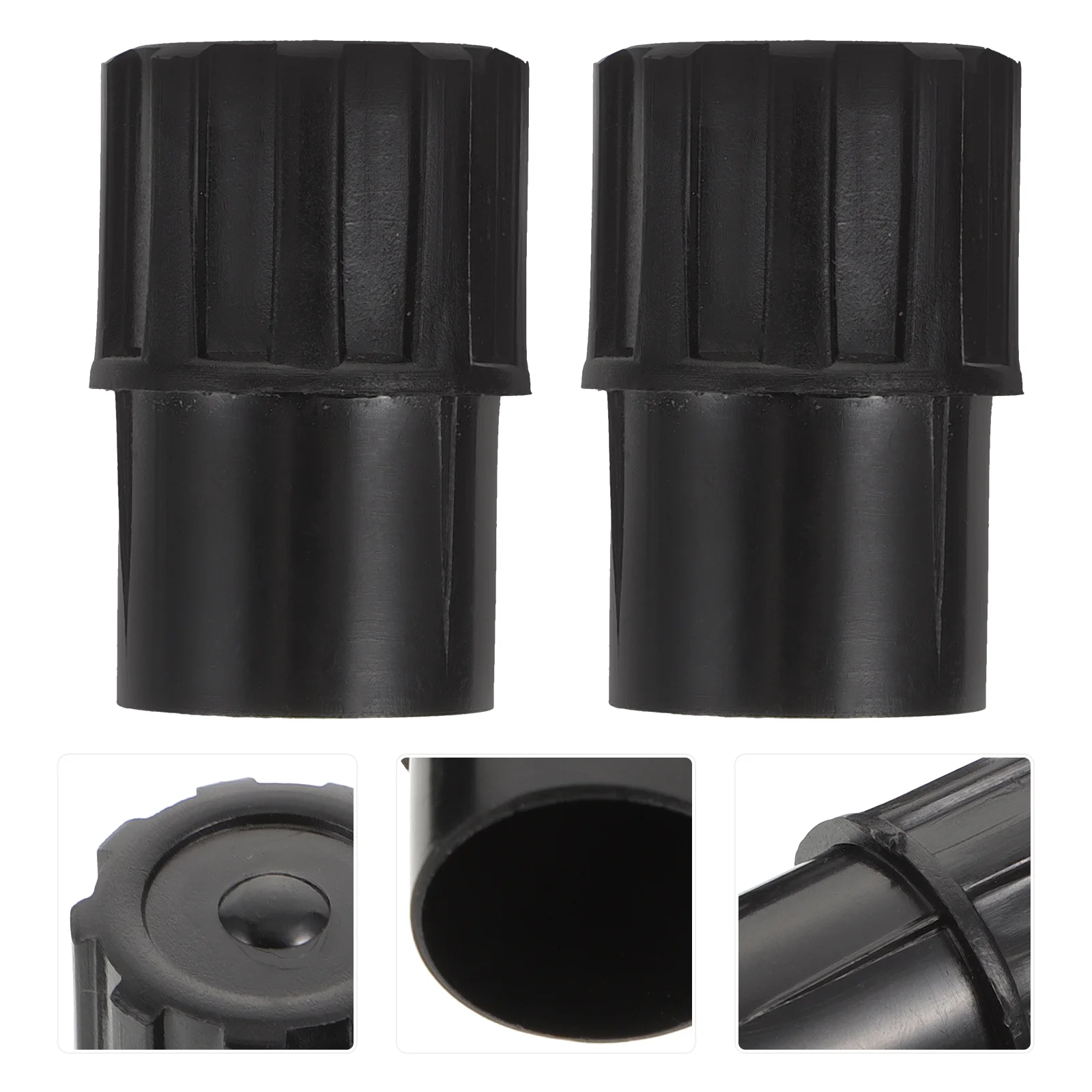 

2 Pcs Saxophone Black Plastic Alto Stopper Smooth Non Fading Musical Instrument Accessory Premium Material