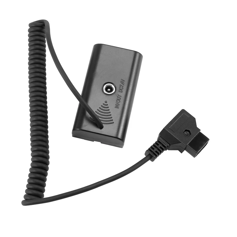 Cavo adattatore di alimentazione per connettore D-Tap a NP-F batteria fittizia per NP F550 F570 F770 NP F970