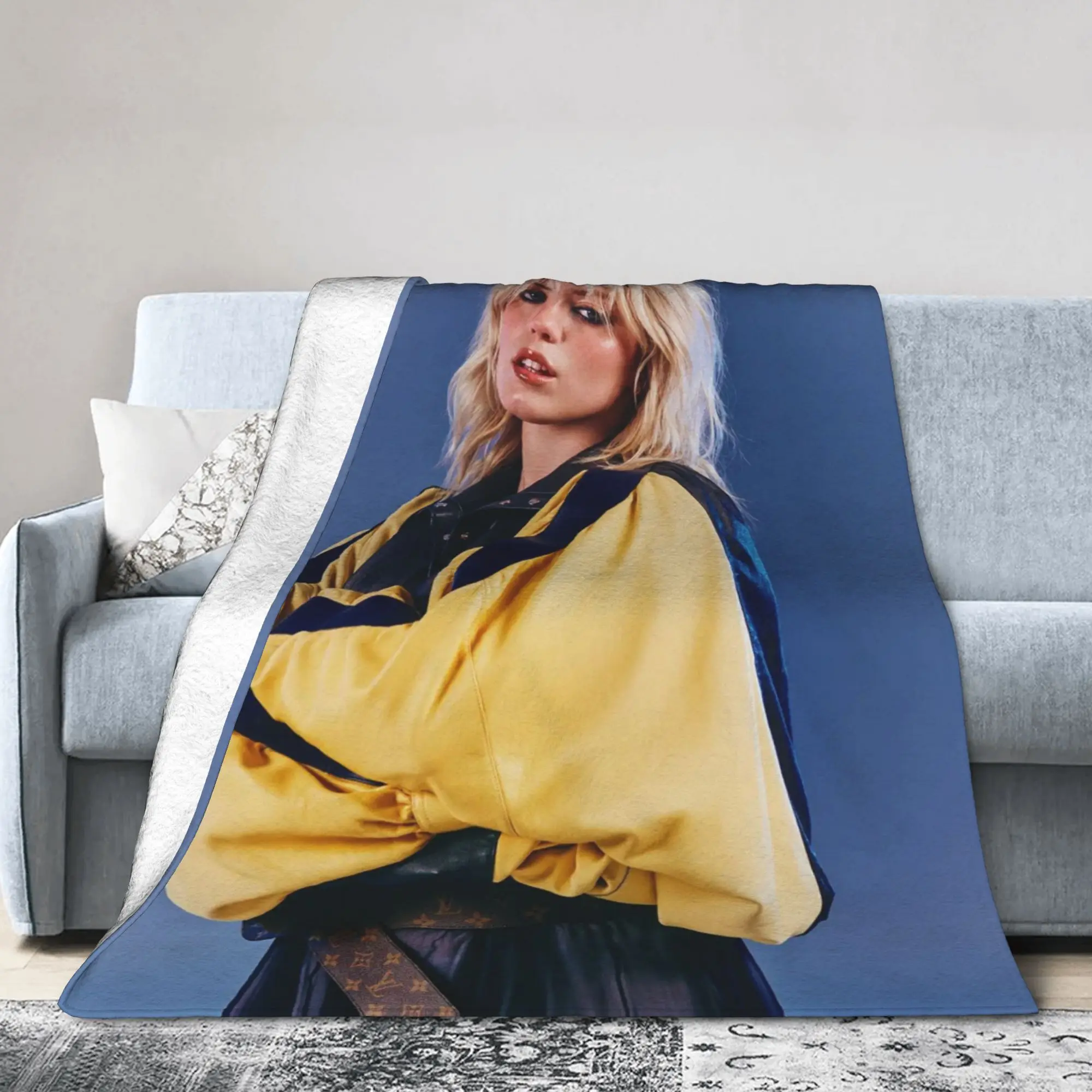 Renee rap cantor fãs de música cobertores super macio flanela cura presente lance cobertor de pelúcia colcha fina