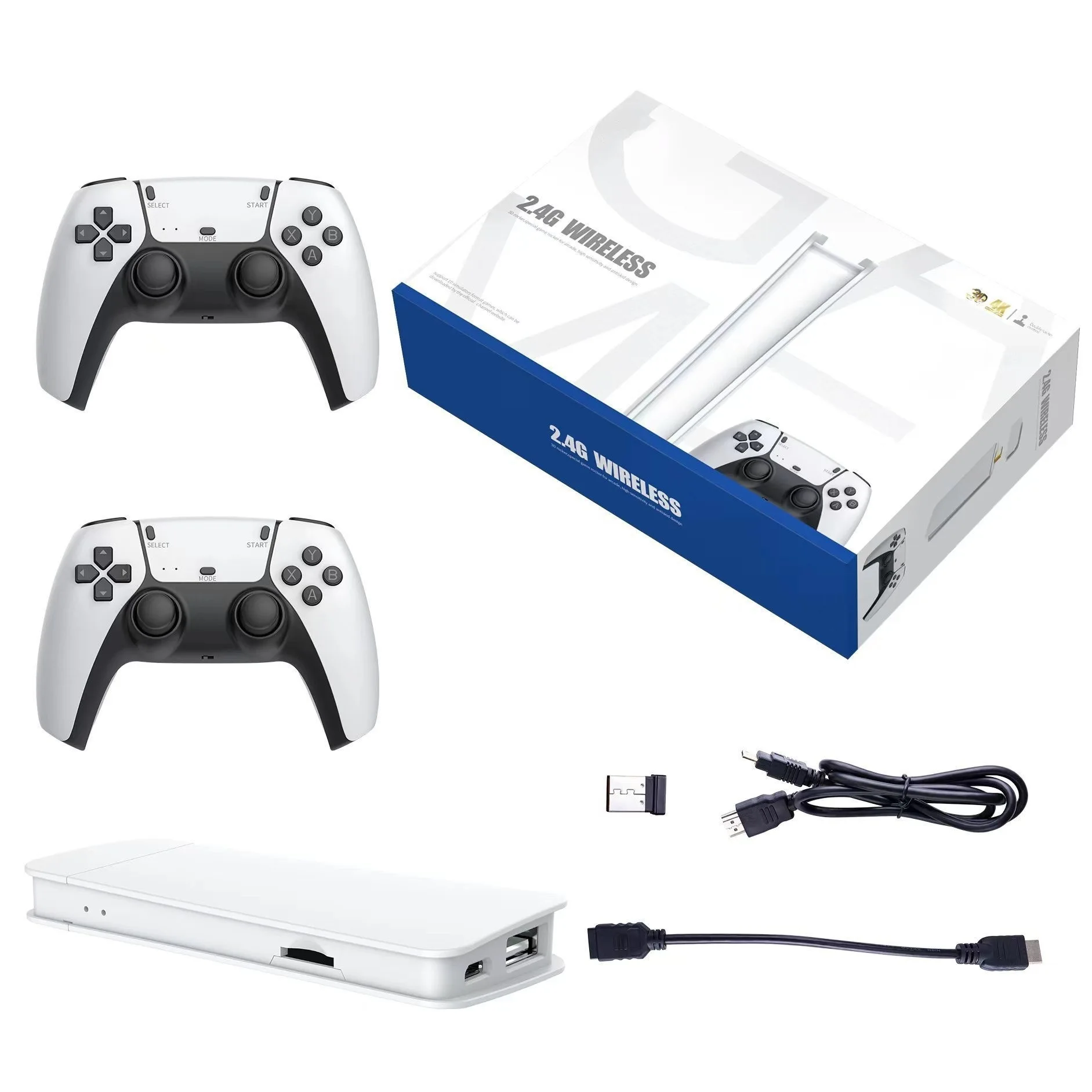 Retro Video Game Console 4K TV Game Stick Built-in 20000 Games Retro Handheld Classic Home Plug and Play Gaming Player