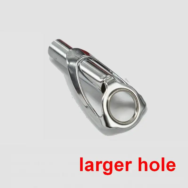 TG012 7.8mm 10mm Large Line Hole Top Guide Guides Stainless Steel Bracket with Titanium Ring for Rod Hole 2.2mm - 10mm