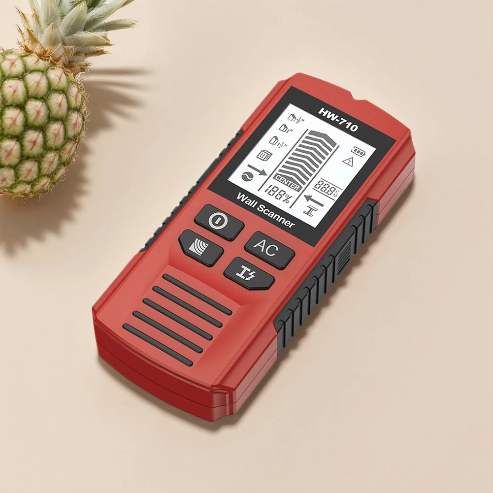 

F5 6-in-1 Stud Finder Wall Scanner Green Backlight Electronic Stud Detector for 1-1/2 Inch Drywall Stud Center Detecting
