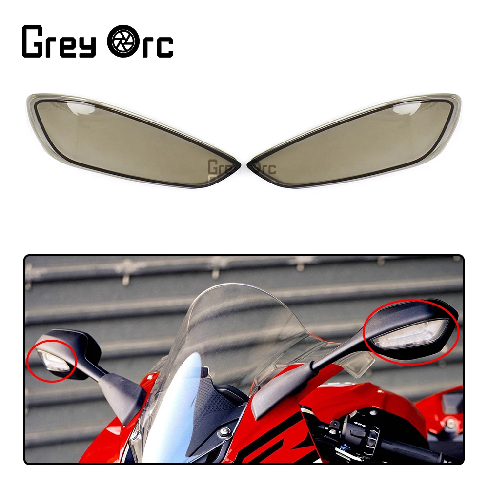 Motorcycle Rear Mirrors Lamp Cover Fairing Rearview LED Turn Signal Light Lens for Bmw S1000RR S 1000 RR 2019 2020 2021 2022