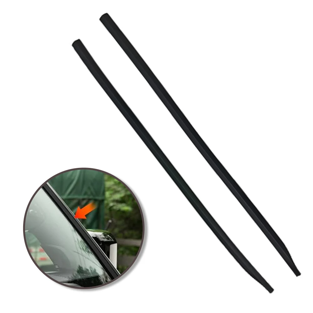 2 قطعة زجاج أمامي للسيارة شريط عزل شريط عازل مطاطي لكزس GX550 GX550H 2024 2025 شرائط فجوة عمود A الخارجي