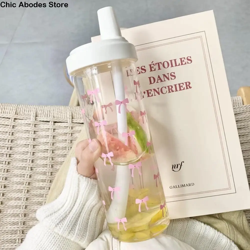 

Пластиковая чашка для молока 700 мл с крышкой, соломинка, герметичная соломенная бутылка для воды, защита от падения, пылезащитная бутылка для воды большой емкости