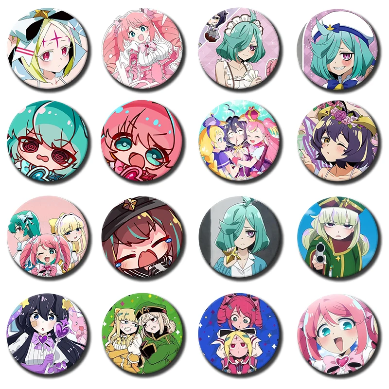 58mm 1PC Anime Gushing over Magical Girls Cosplay Hiiragi Utena Pin SPTE Tinplate Brooch﻿ Prop Gilf