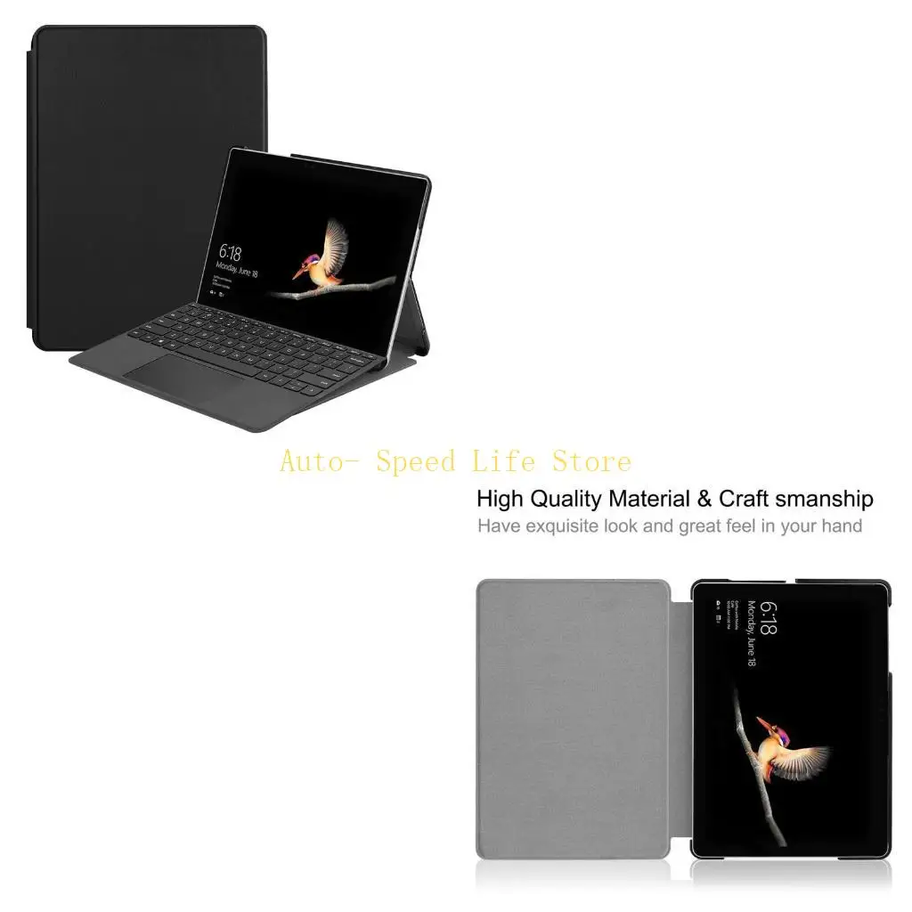 02DA for SurfaceGo 2 Case Multiple Viewing Folio Case Cover with Holder for MicrosoftSurfaceGo 2