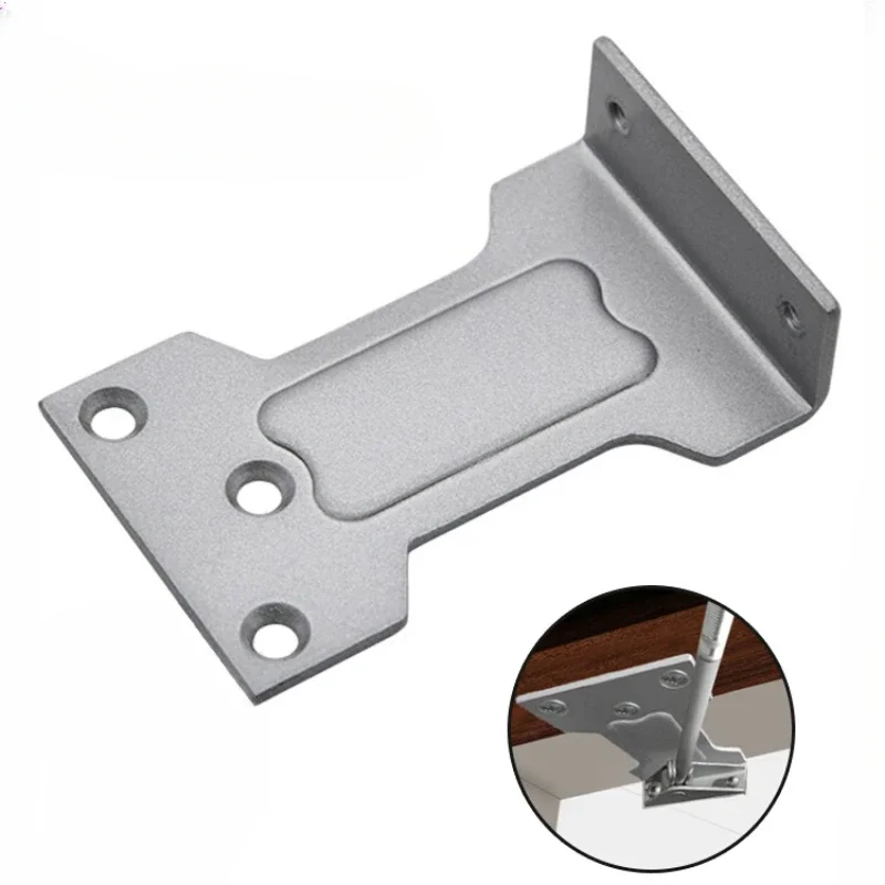 

Door closer reverse mounting plate parallel plate pull rod invisible door inner and outer opening type extended auxiliary