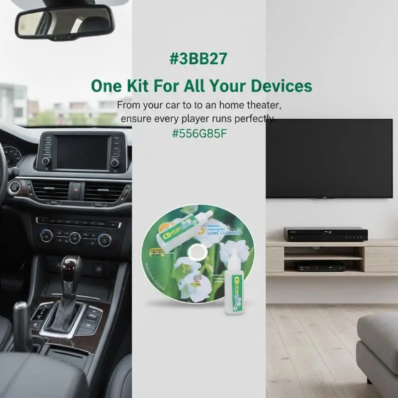 CD DVD VCD Lens Cleaning Set 1 Set Easy Use for Restoring Clarity in Home Entertainment Systems
