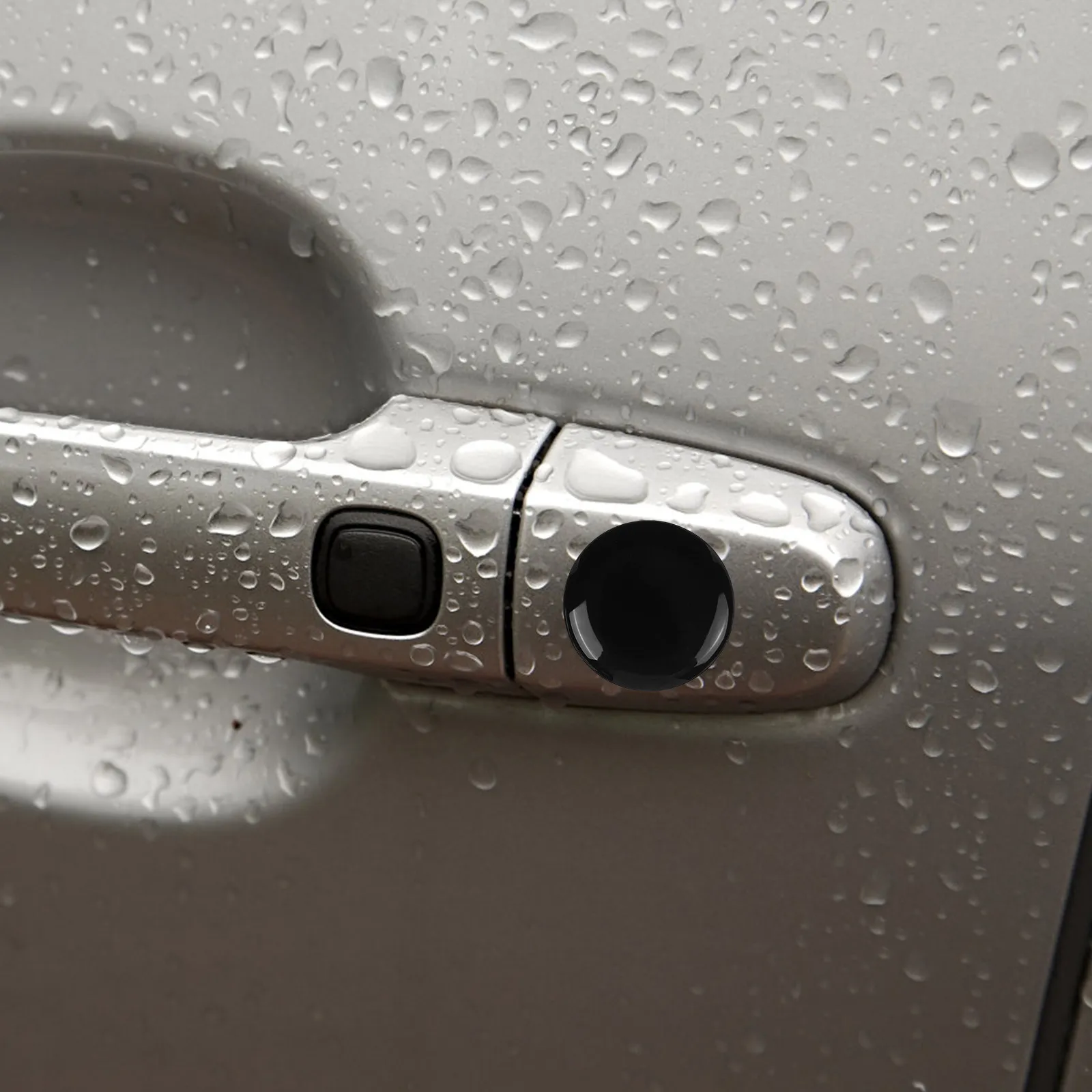 

4Pcs Car Door Lock Protector Cover High Durability PVC Leak Proof Side Door Lock Covers Automotive Replacement Car Parts