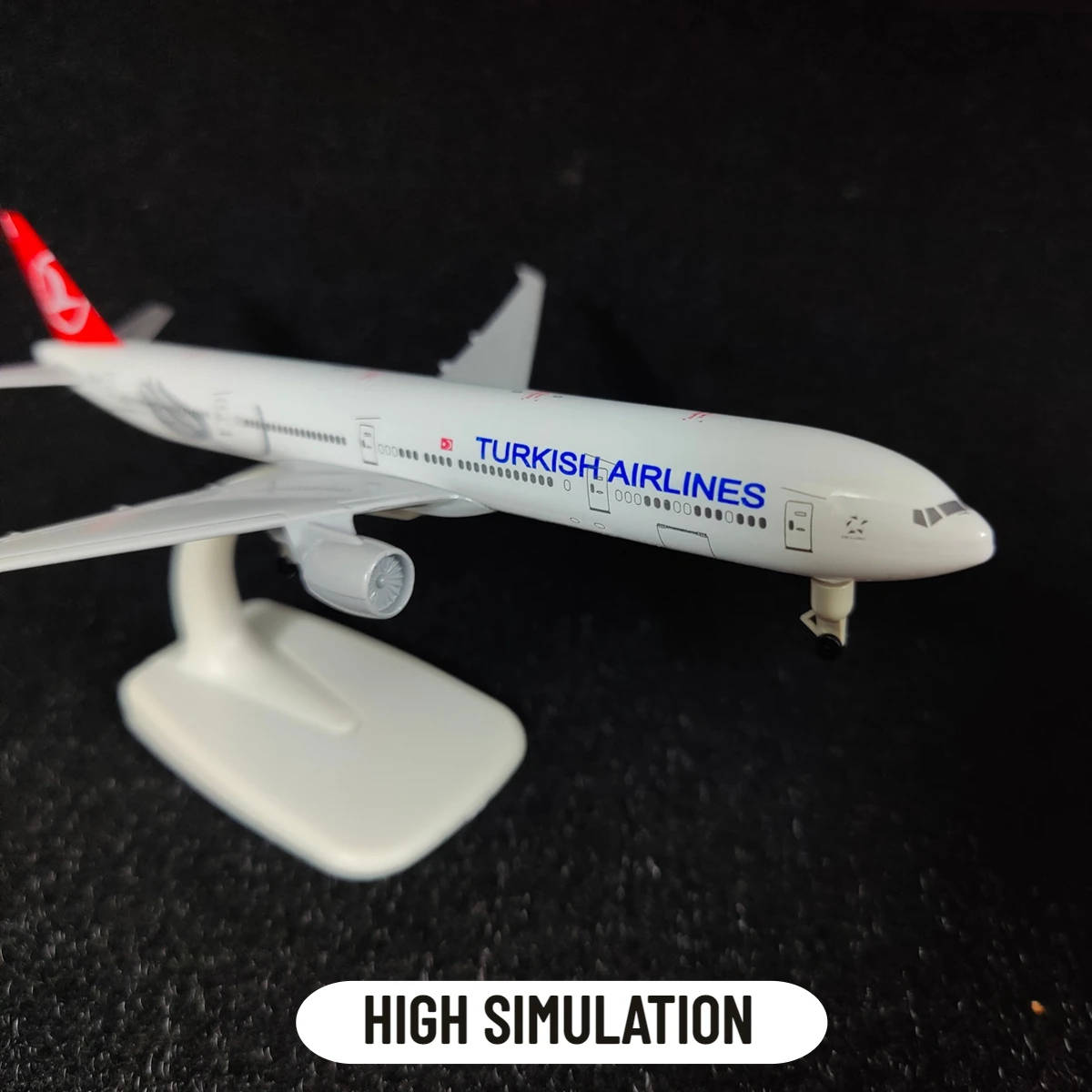 Scale 1:250 Metal Aircraft Model Replica, Turkish Airlines B777 Airplane Aviation Decor Miniature Art Collection Kid Boy Toy