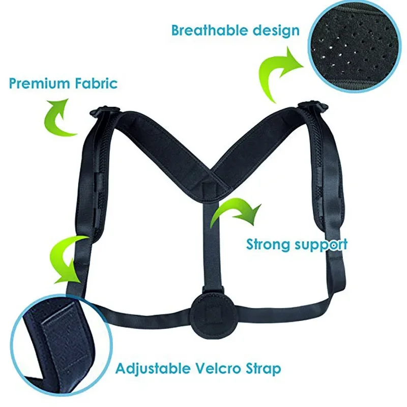 Back Posture Corrector Shoulder Lumbar Brace Spine Support Belt Adjustable Adult Corset Relieve Pain Posture StrapsBody Health - view 4