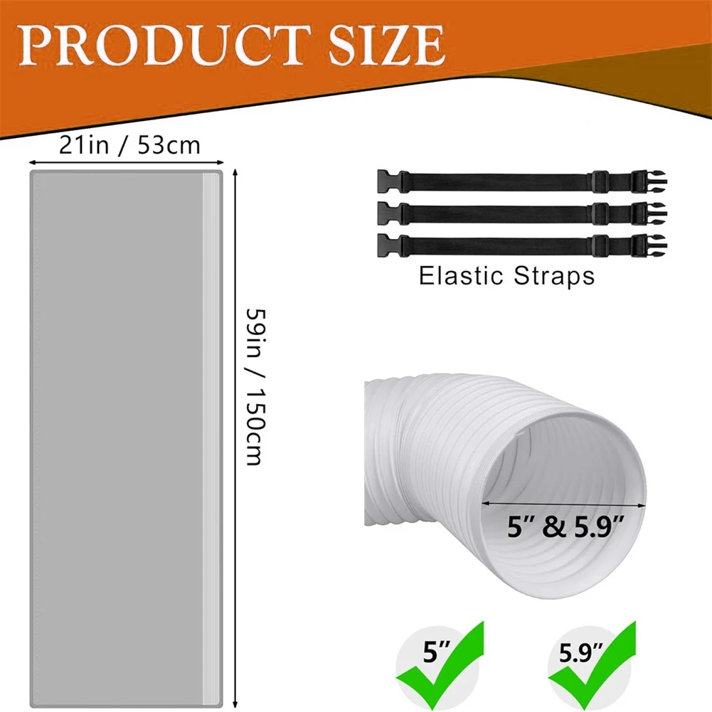 Home Cooling Solutions AC Hose Cover Thermal Insulation Sleeve Insulation Sleeve 59 X 21 In Easy To Install Flexible Design