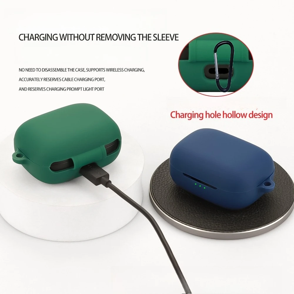 ل EarFun Air Pro 4i حافظة بلون سيليكون مقاوم للصدمات بلوتوث سماعة غطاء ل EarFun Air Pro 4 صندوق سماعة الأذن Fundas