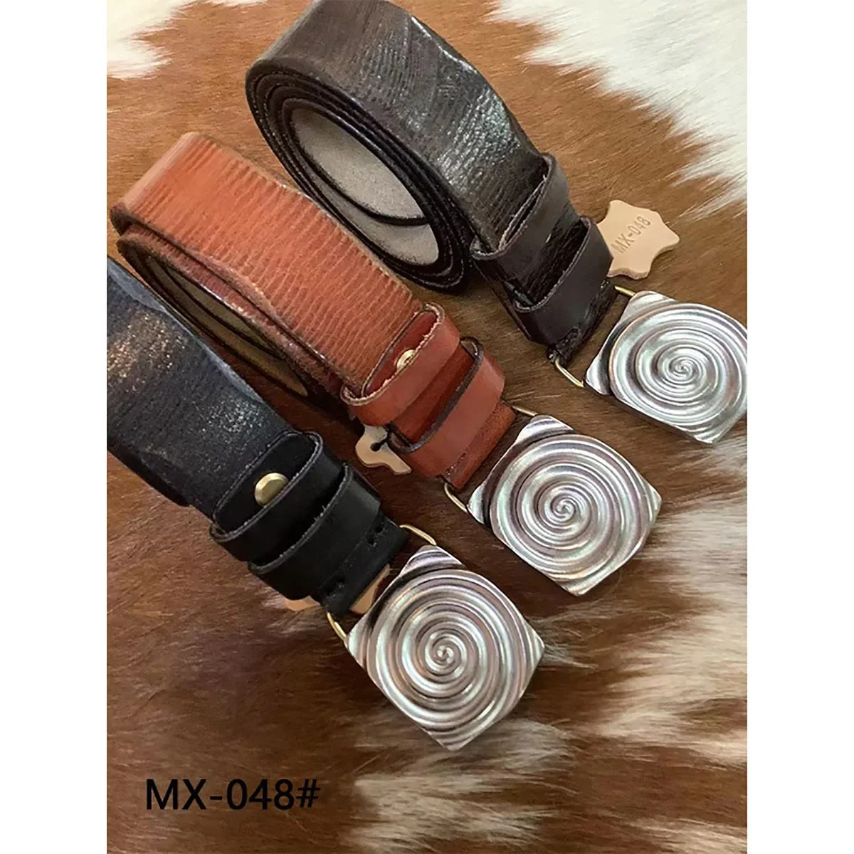 Men's Cowhide Genuine Leather Belt With Fashion Stainless Steel Buckle 4cm Width Black/Brown/Coffee Color