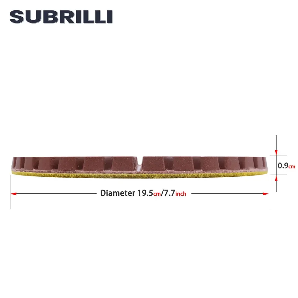 SUBRILLI 200mm Diamond Polishing Pad 8inch Floor Renovate Grinding Disc Granite Marble Concrete Polishing Wheel Grit50# - 3000#