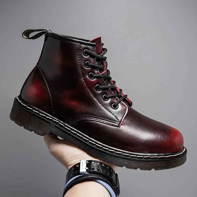 Designer Luxury Brand Genuine Leather Unisex 35~46 Dropship Women Mens Ankle Snow Boots Shoes For Men Fashion Warm Winter Autumn