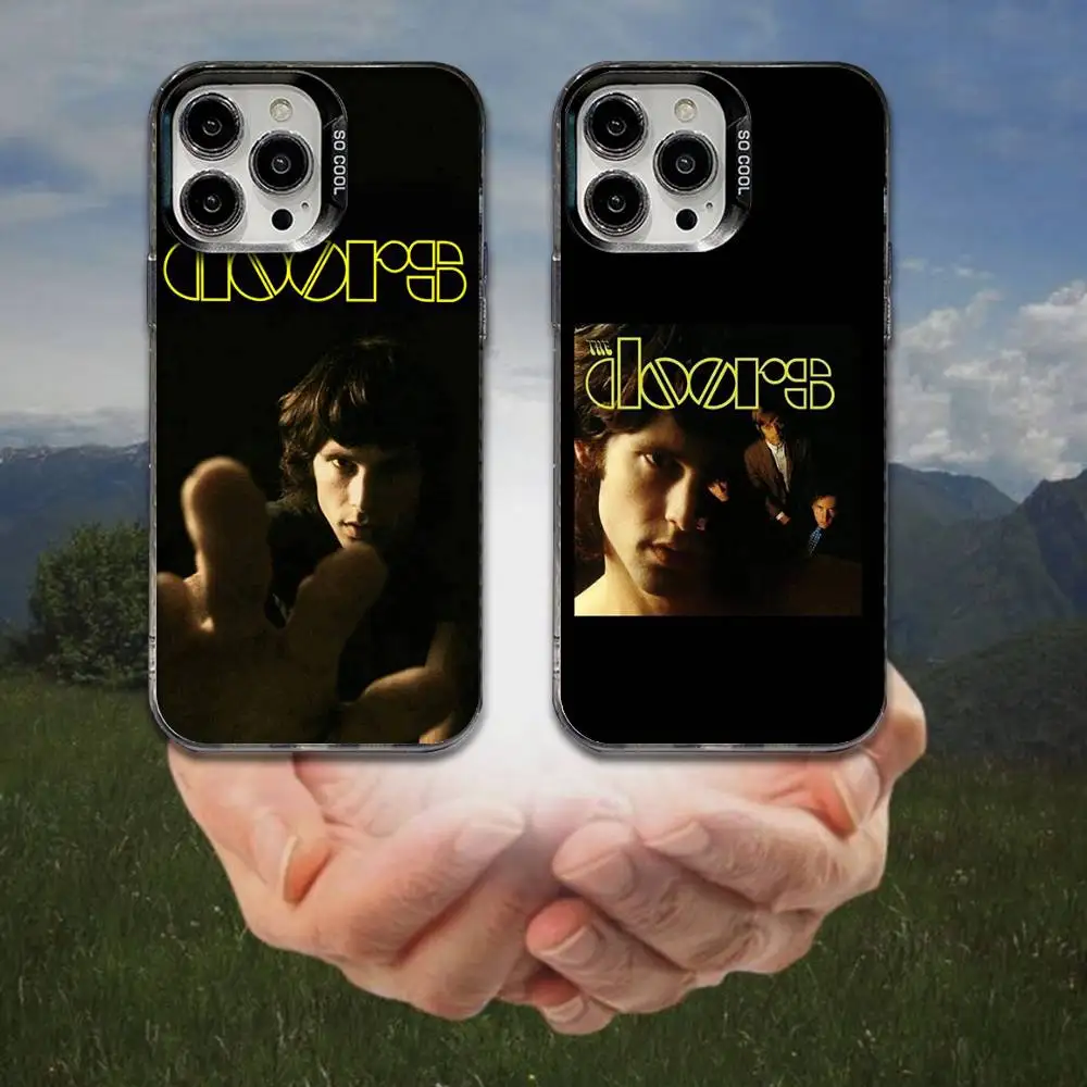 

The Doors Back In Town Phone Case For iPhone 16,15,14,13,12,11,8,7,Pro,Max,Plus,Mini,XS,SE Anti Fall Black Matte Hard