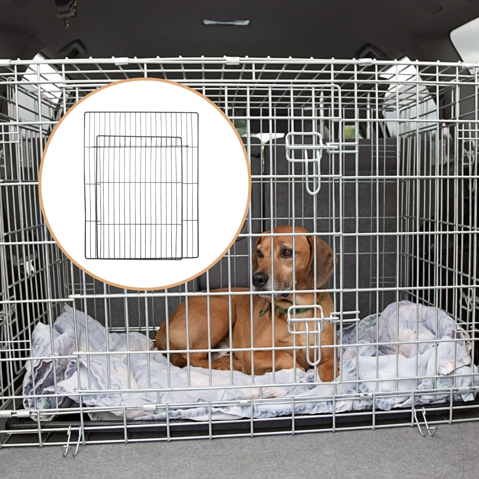 

Detachable Metal Wire Cat Playpen Door Panel Easy Installation Secure Escape Proof Indoor Cage Access Kitten Playpen Door