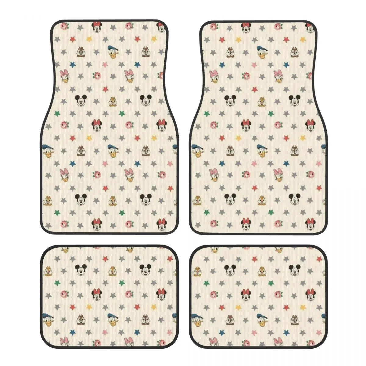 

Mickey Minnie Mouse Floor Mats for Cars All-Weather Anti-Slip Floor Mats Liner Full Set Car Accessories