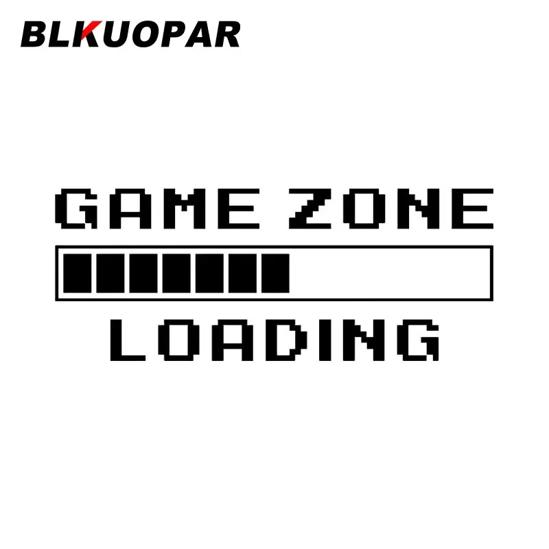 BLKUOPAR Game Zone Loading Funny Car Stickers Personality JDM Creative Decal Occlusion Scratch Windows Motorcycle Car Goods
