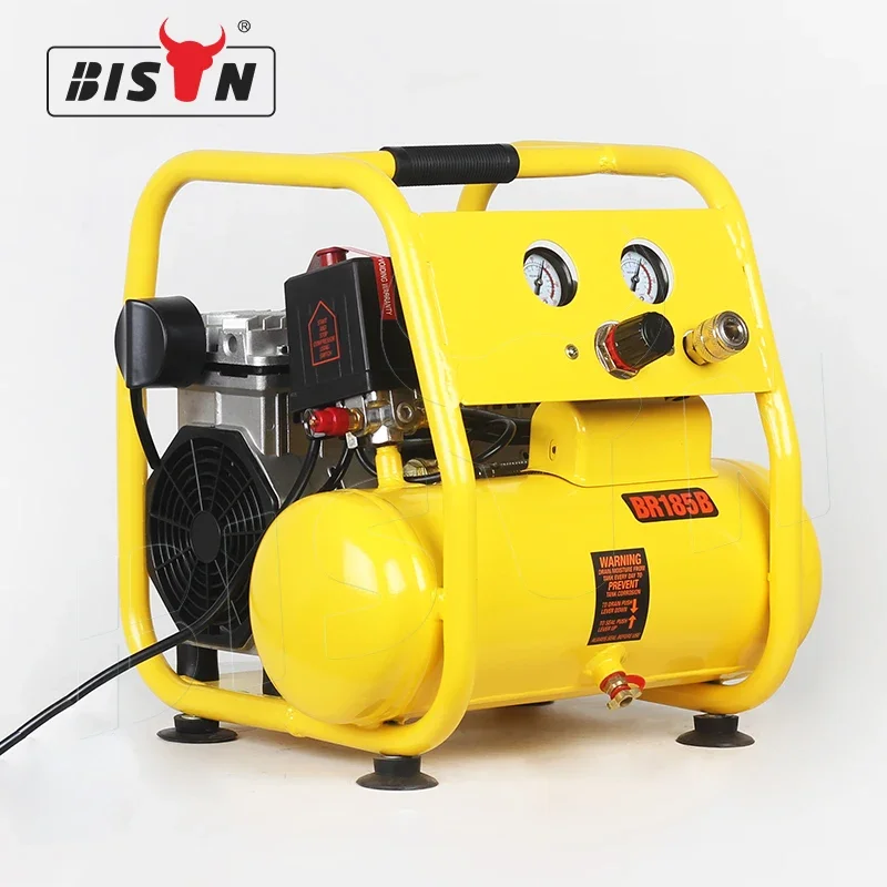 BISON oil less piston small size portable oilless air compressor for home use