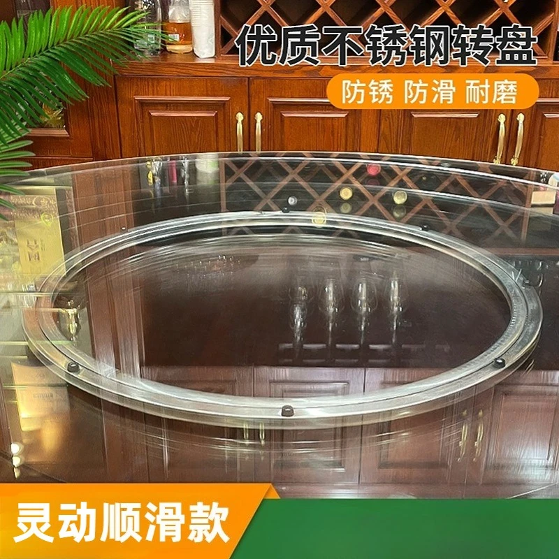 Solid Stainless Steel Lazy Susan Turntable Swivel Plate Kitchen Furniture Of Outside Dia 16/20 Inch Heavy Load And Smooth