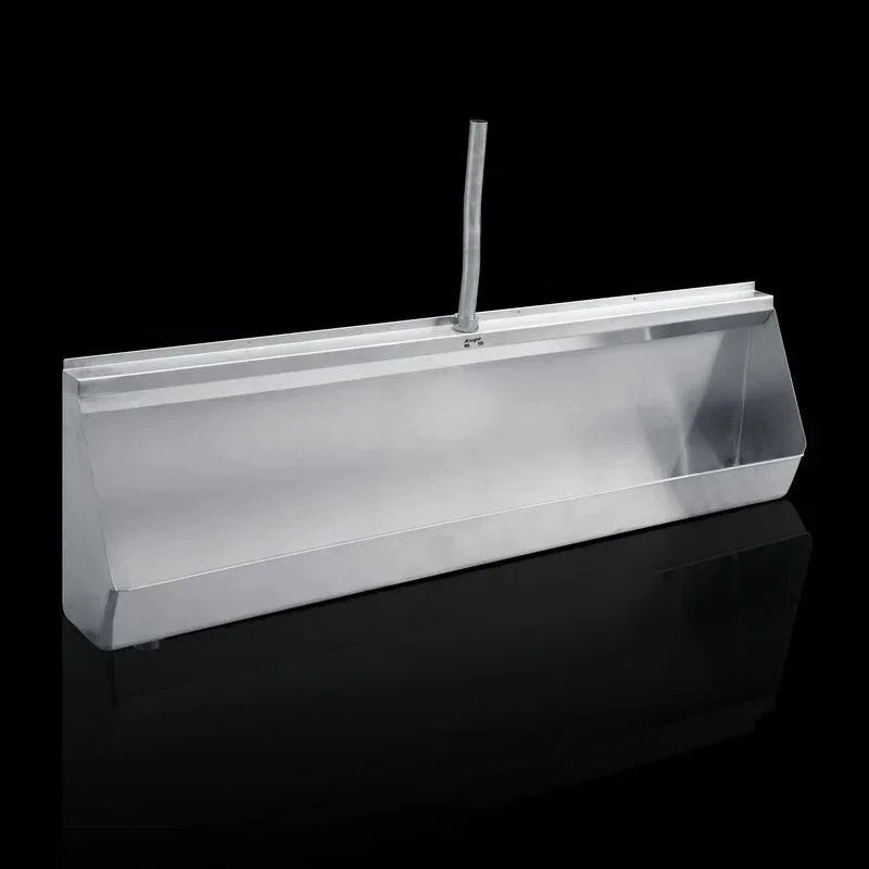 Custom size stainless steel wall-mounted urinal for men