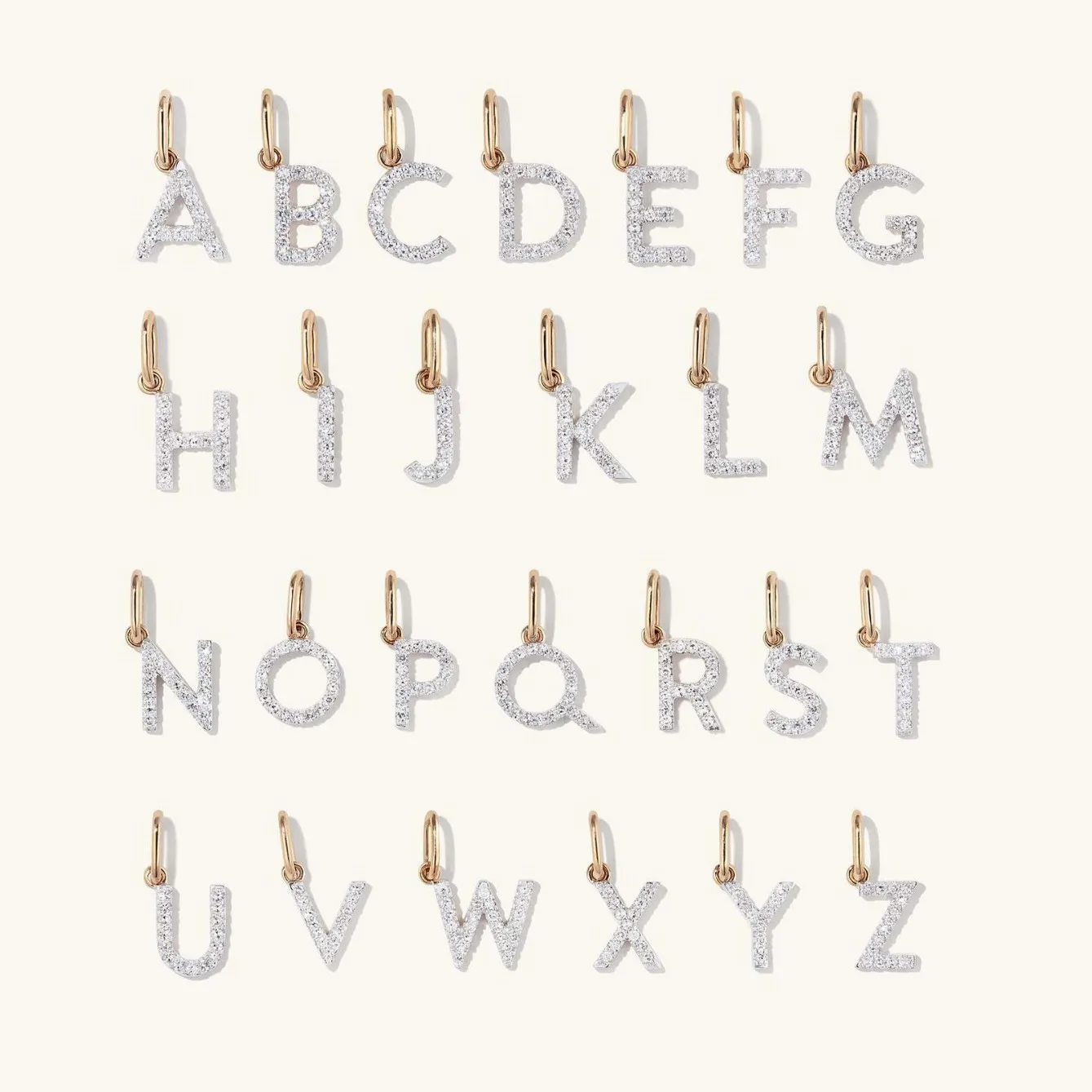 

iny Star S925 Pure Silver Pendant Single Letter Design 26 bet Sles Faionable Jewelry ex Fre out New Trend