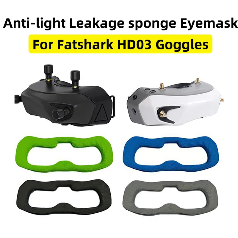For FatShark HDO3 Avatar DIY FPV Combo Drone Digital Glasses Flight Goggles Anti-light Leakage Sponge Eyemask Headband Accessory