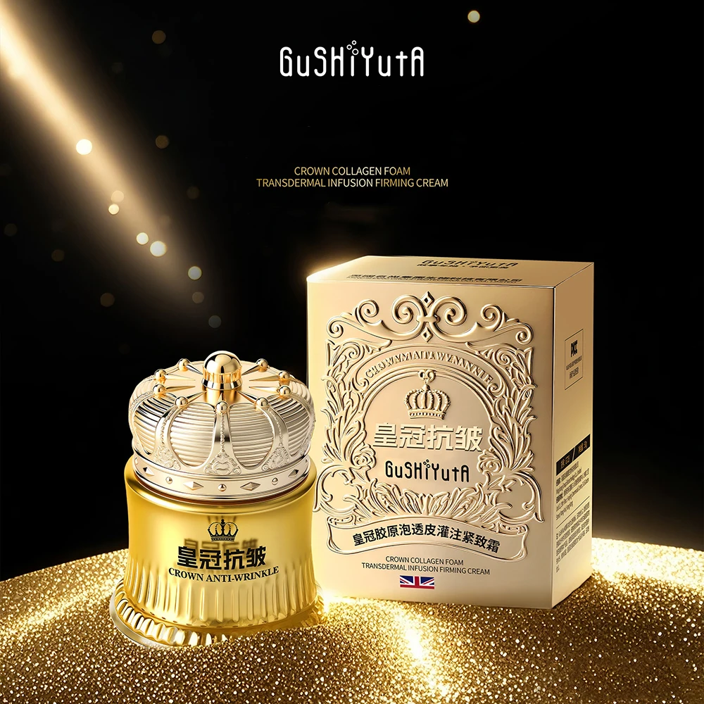 Crown Collagen Foam Transdermal Infusion Firming Cream Face Reduce Wrinkles Enhance Elasticity Face Cream Revitalize skin care