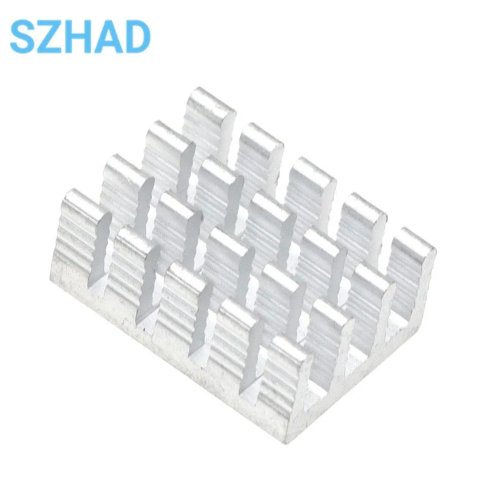 5PCS/LOT Heatsink Radiator Cooler Radiator 19x14x8MM High Quality Silver Slot Heat Sink 