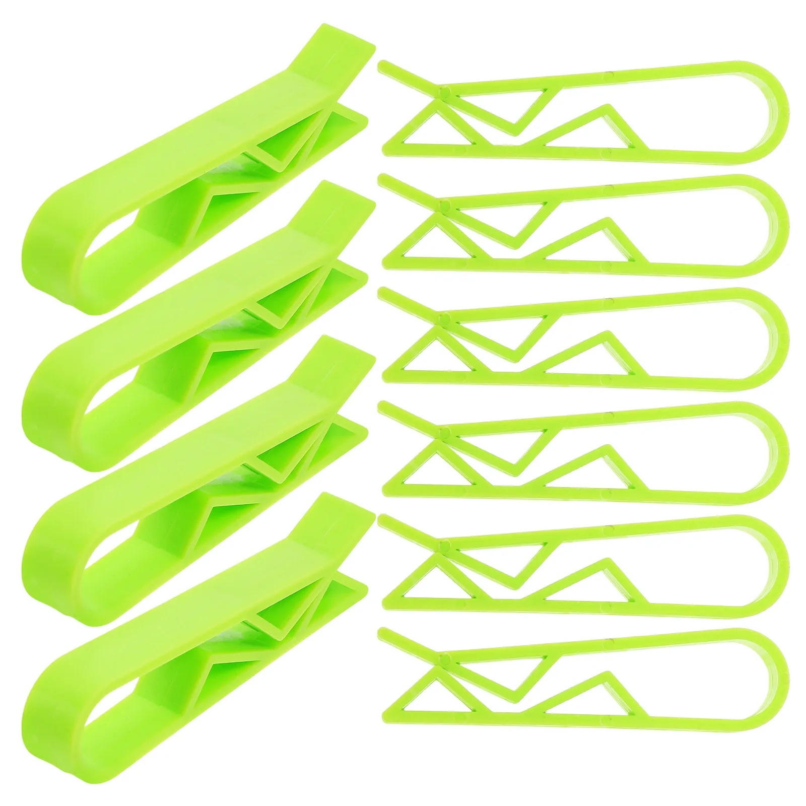 

10Pcs Garbage Can Bag Clips Plastic Trash Bag Clamps for Wastebasket Kitchen Office Hotel Reliable Fixation Compact Design Safe