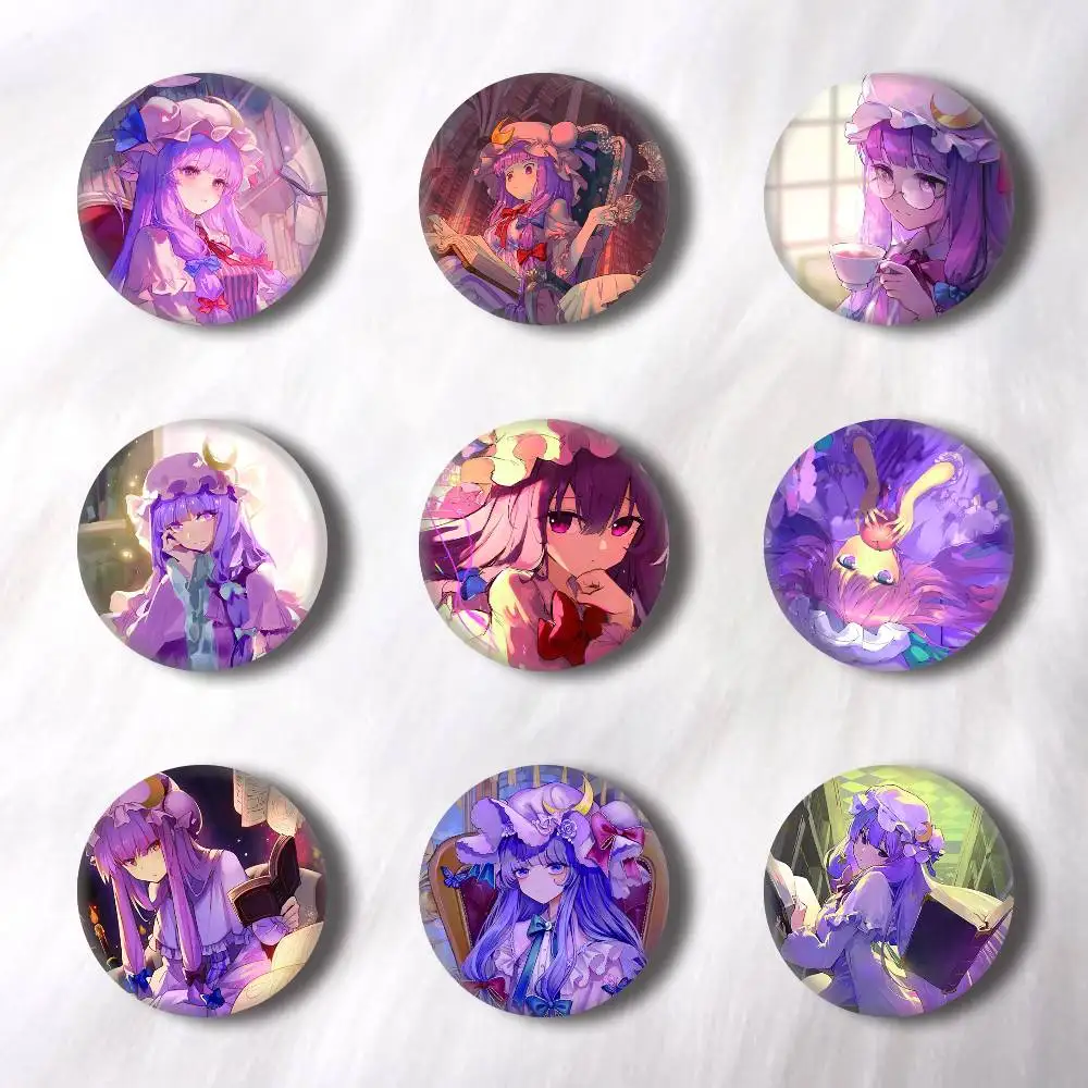Badges ronds créatifs Game Patchouli Knowledge, broches, bijoux pour sac à dos, cadeau