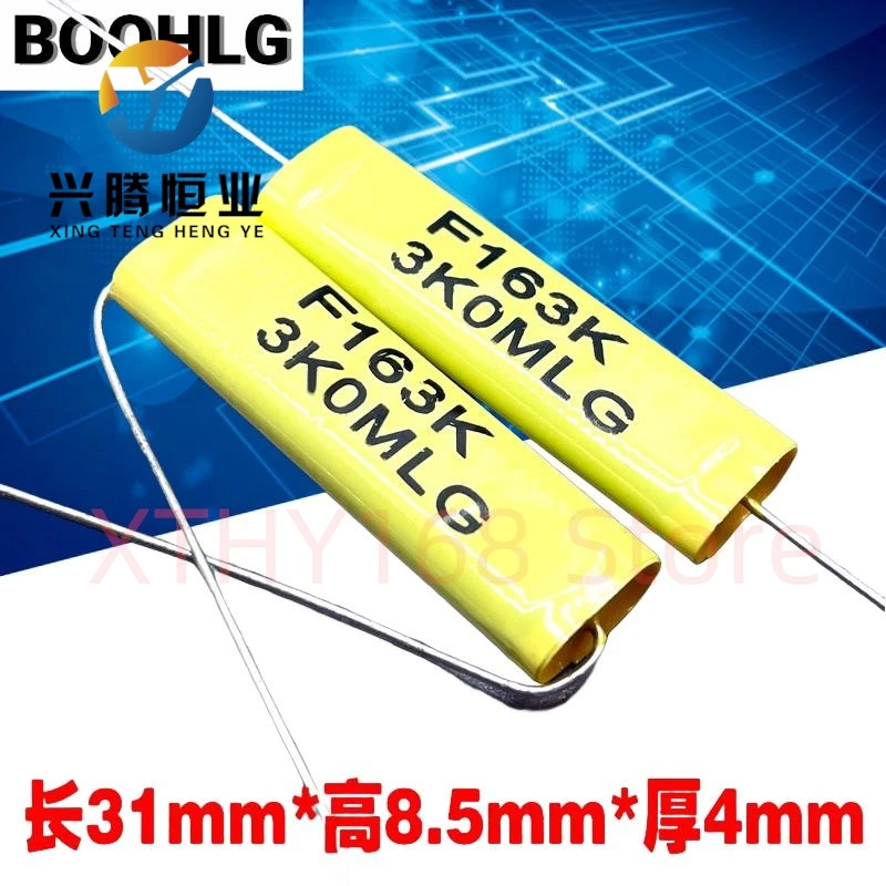 5PCS SCC CBB MKP 163 generation 153 15nf 0.015uf 3kv 3000v axial audio film capacitor