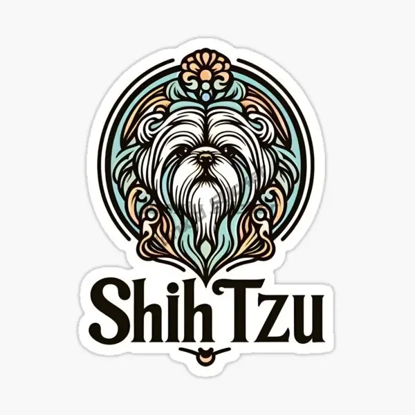 I Love My Shih Tzu Dog Creative PVC Waterproof Stickers Accessories for Decorate Car Van Wall Room Table Fridge Off-road Helmet