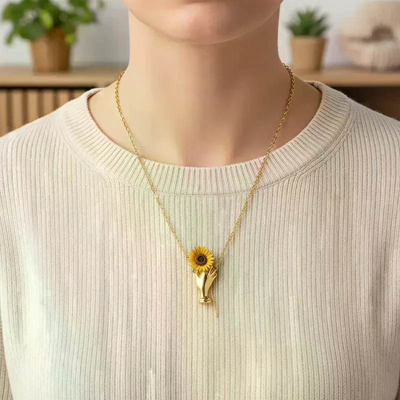 Alloy Hand-Held Flower Necklace Brooch: Versatile Suit Pin Accessories Daily Wear Parties Gifting