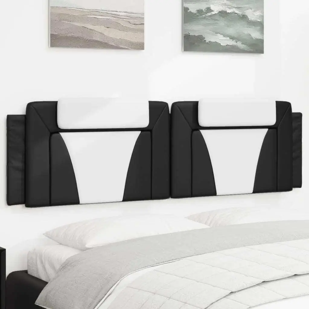 Headboard Cushion Black and for White 72 Faux Leather