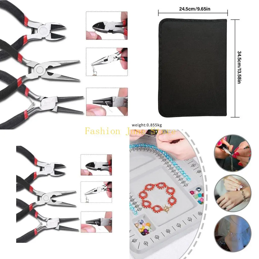 

N5KA Универсальные инструменты для изготовления ювелирных изделий Набор для начинающих ювелирных изделий с плоскогубцами из для