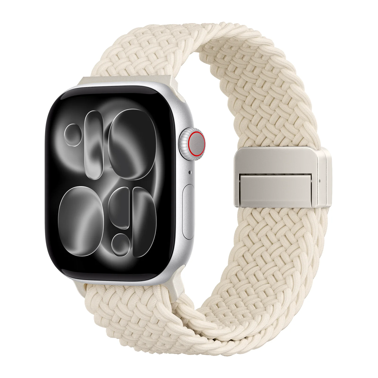 Magnetic Strap For Apple Watch Bands 46mm 44mm 40mm 45mm 42mm 41mm Braided Correas Bracelet IWatch Series 10 11 se 8 9 ultra 2 3