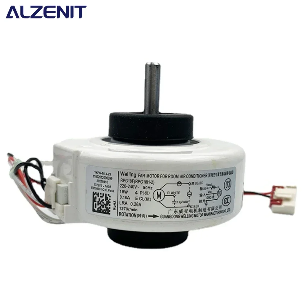 New For Midea Air Conditioner Indoor Unit AC Fan Motor RPG18F 220-240V 50Hz 18W RPG18H-2 Conditioning Parts