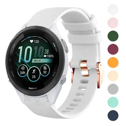 Opaska do zegarka Garmin 18mm silikonowy pasek do zegarka dla Garmin prekursora 265s 255s/Vivoactive 4S/Venu 2s/Vivomove 3S opaska bransoletka