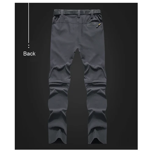 Imagen 2 del producto Pantalones de Trekking senderismo Camping hombres verano a prueba de rayos UV deportes al aire libre pantalones cortos desmontables ropa deportiva de secado rápido pantalones de pesca Wlaking