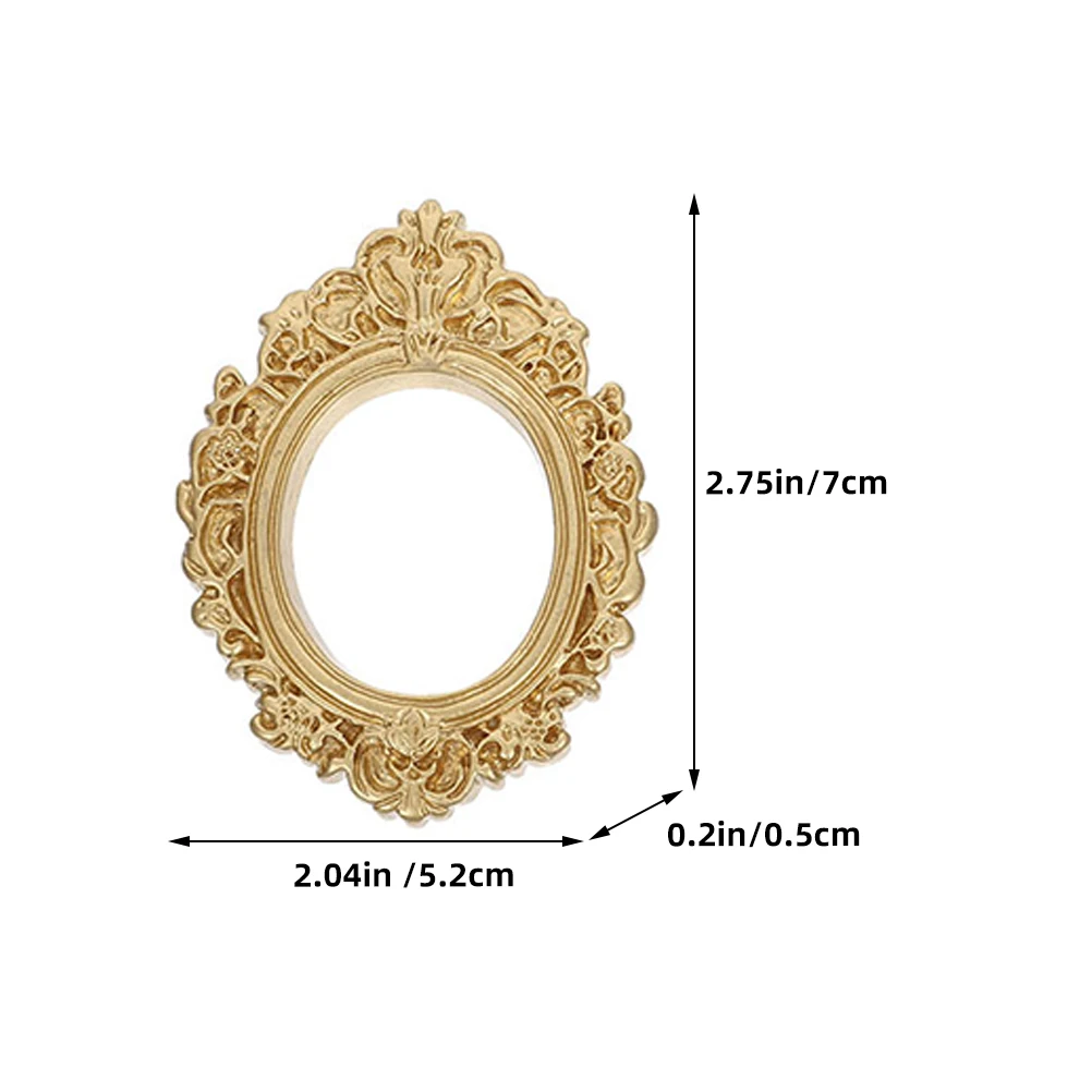 12 mini cadres photo en résine, style vintage, bricolage, petits cadres décoratifs pour l'affichage à la maison ou au bureau